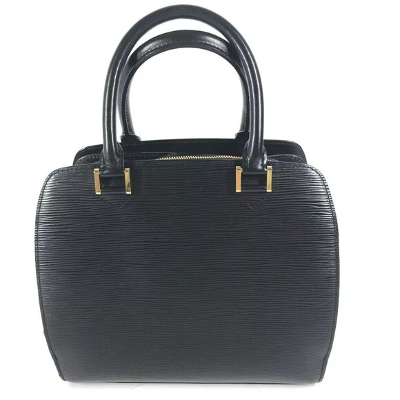 LOUIS VUITTON Epi Ponneuf Bag Hand Bag Epi Leather Black